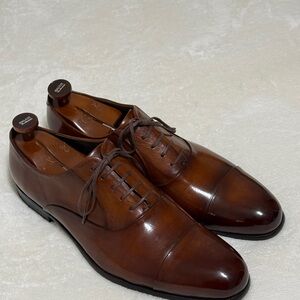 Kenneth Cole Rich Brown Leather Oxfords